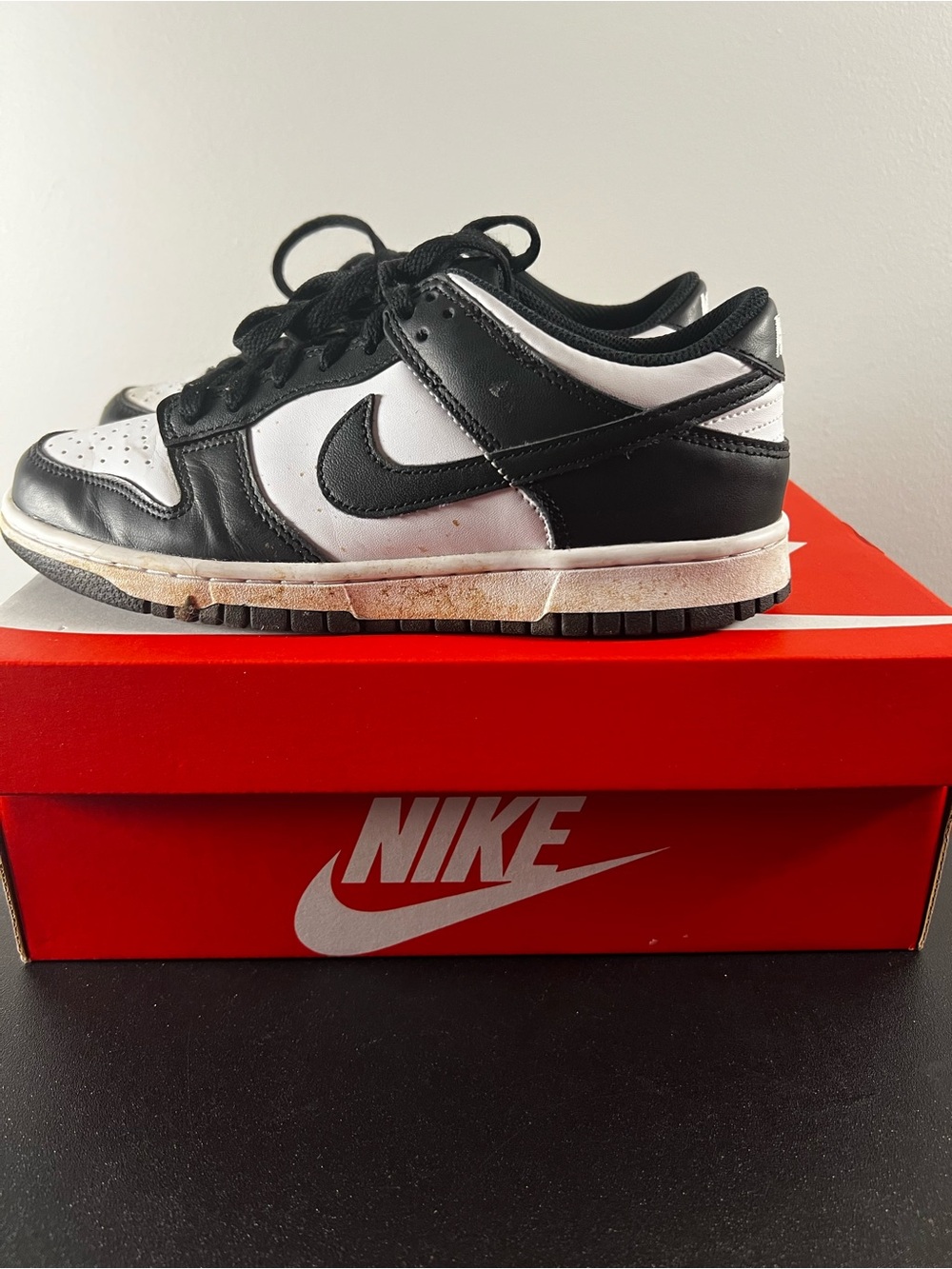 Nike Kids Black and White Low-Top Sneakers - Classic Two-Tone